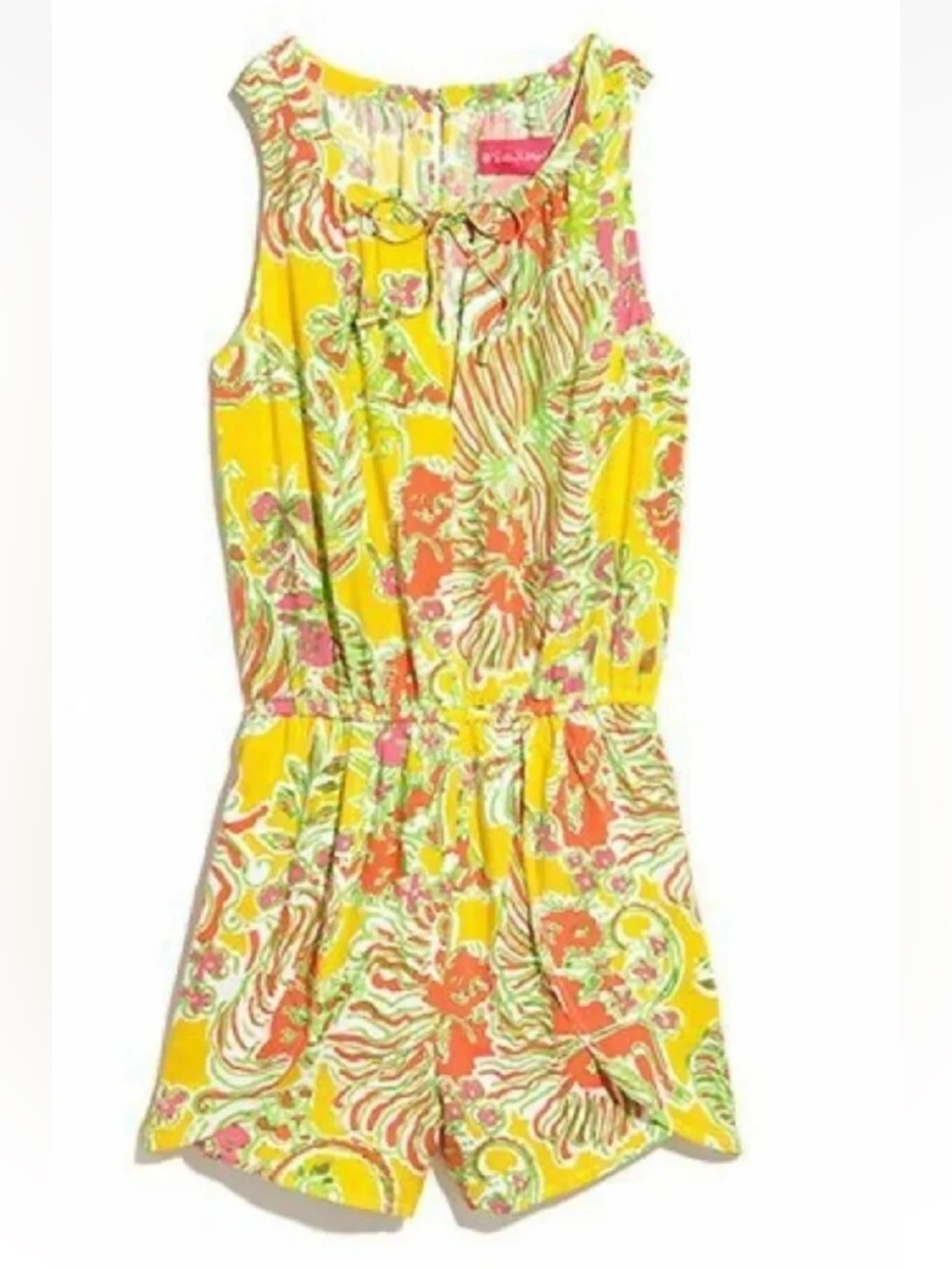 Lilly Pulitzer for Target Challis Sleeveless Floral Romper EUC Size S Small